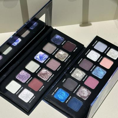 Twelve-colored Wolf Moon Color Eyeshadow, High-gloss Brightening Pearlescent Burst Matte Aegyo Sal Grooming Powder Plate