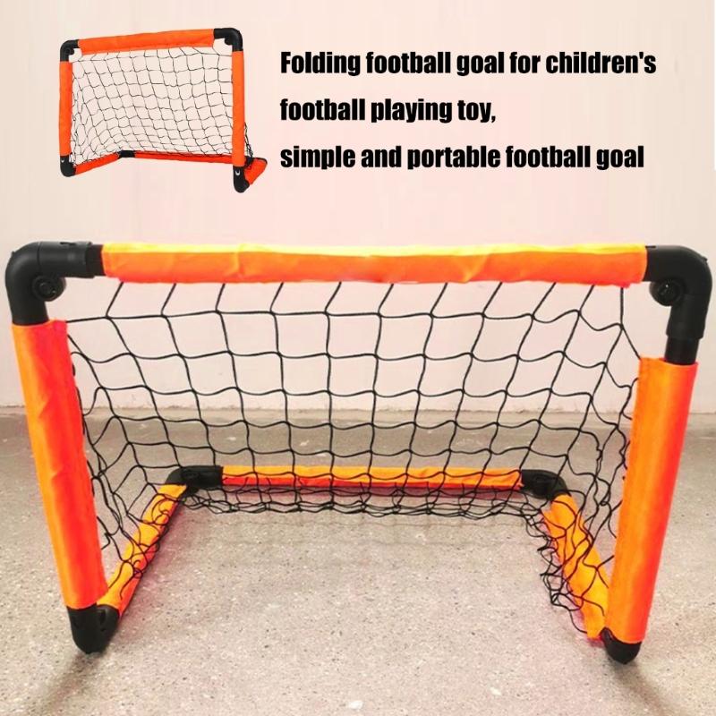 Foldable Soccer Net Kids Soccer Goals Easy To Install Soccer Goal Training Equipment for Youth Game Sports