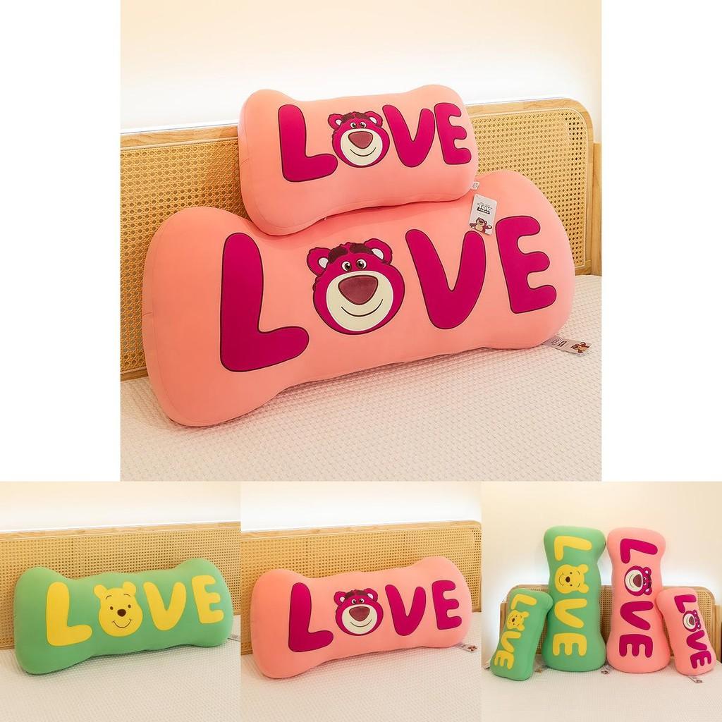 New Disney Plush Strawberry Bear Long Pillow For Cozy Bedrooms And Living Rooms 75cm