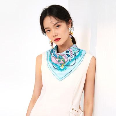 Aurora Collection Mulberry Silk Small Square Scarf