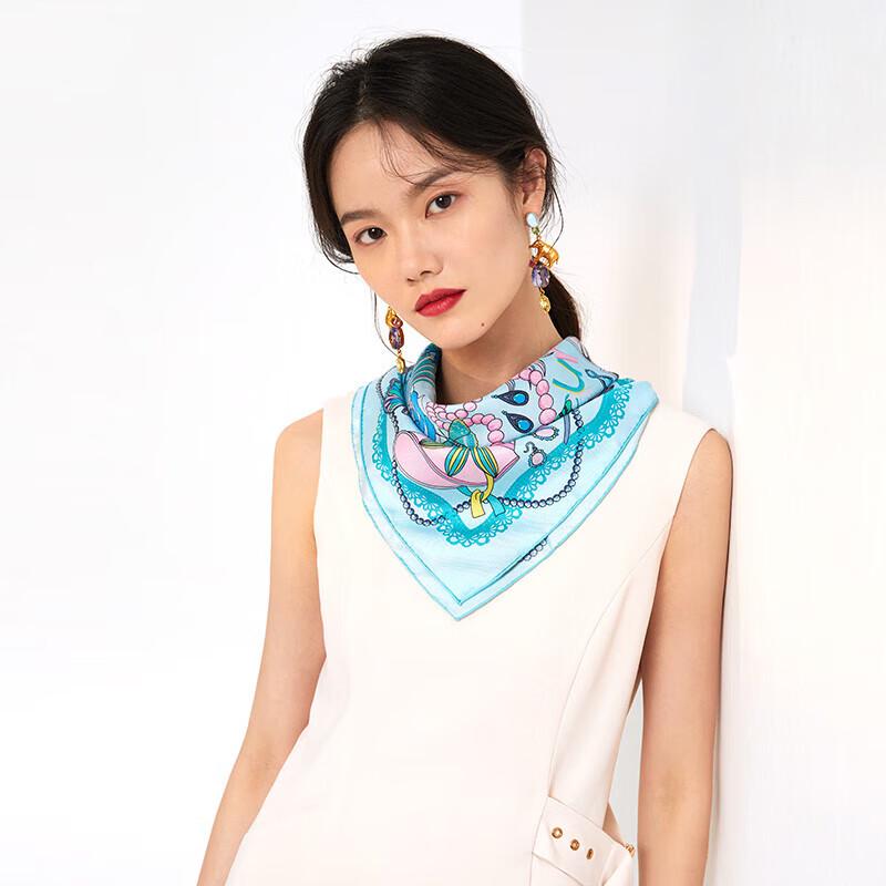 Aurora Collection Mulberry Silk Small Square Scarf