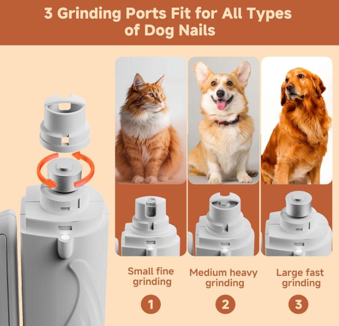 Manufacturer  Price 2 In1 Cat Nail Clipper Grinder Safe Portable Electric Rechargeable Pet Grooming Tool LED Light