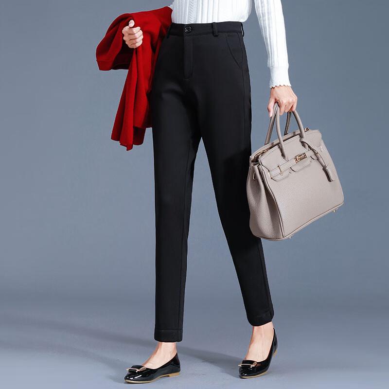 Women s Plus Velvet Casual Harem Pants L