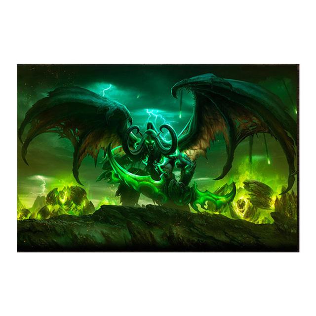 Klasická oblíbená hra World of Warcraft Umělecká díla Plakáty a obrazy Nástěnné malby na plátně Obraz Chlapec Herna Domácí dekorace Bez rámu