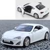 1/36 Skala Toyota 86 Diecast Alloy Bilmodell Leke, Pull Back-funksjon med dører åpne for barn Voksne Gavesamling