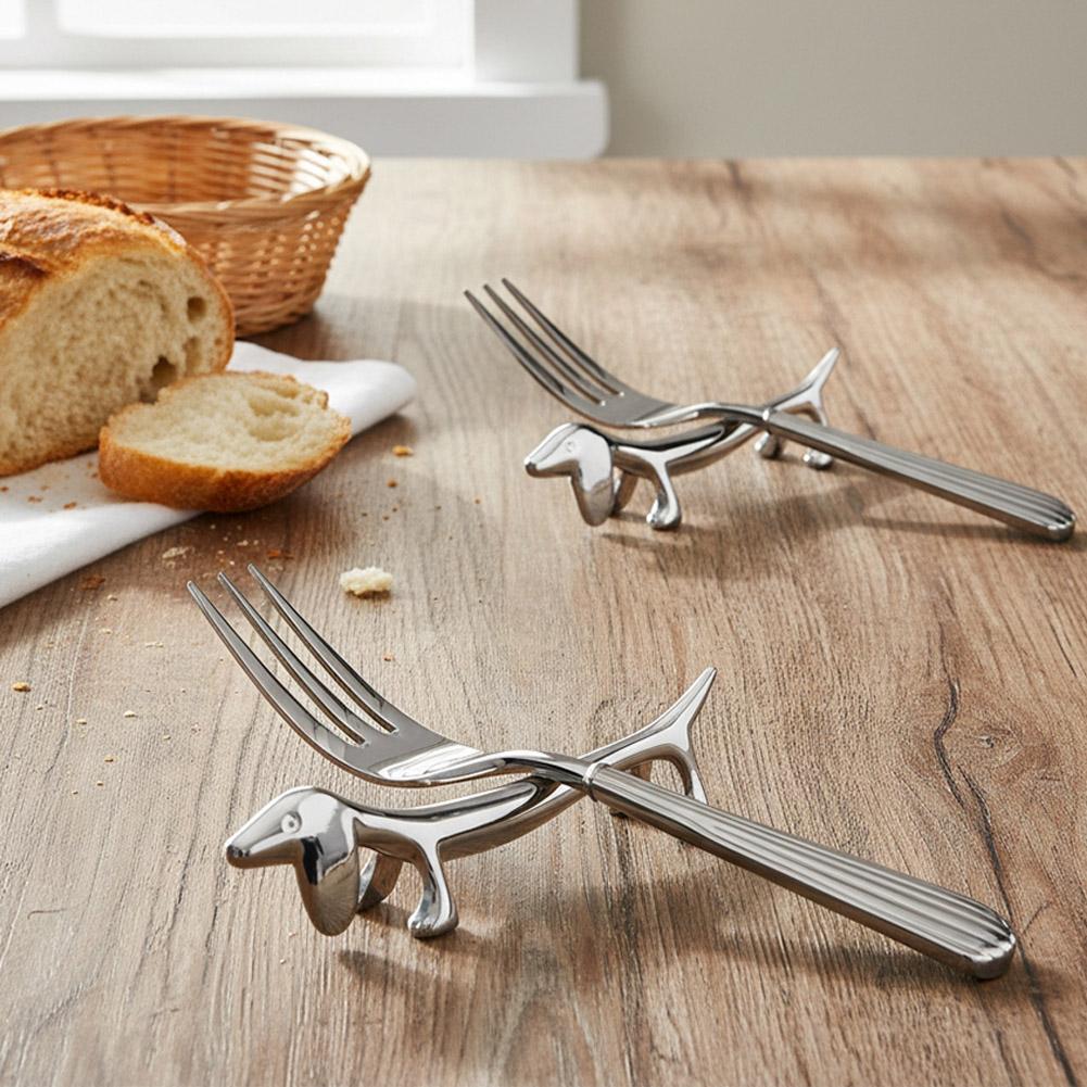 Cute Animal Chopstick Rest Metal Dog Chopstick Holder Creative Deer Japanese Style Tableware Chopstick Stand Utensil Rest Decor