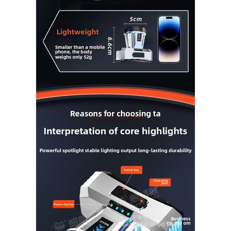 LED Strong Light Headlight USB Charging Multifunctional Outdoor Night Running Light Compact and Portable Fishing Headband Light