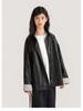 Tao Town Girls' Leather Lapel Jacket - Spring/Autumn Fashion for Big Kids