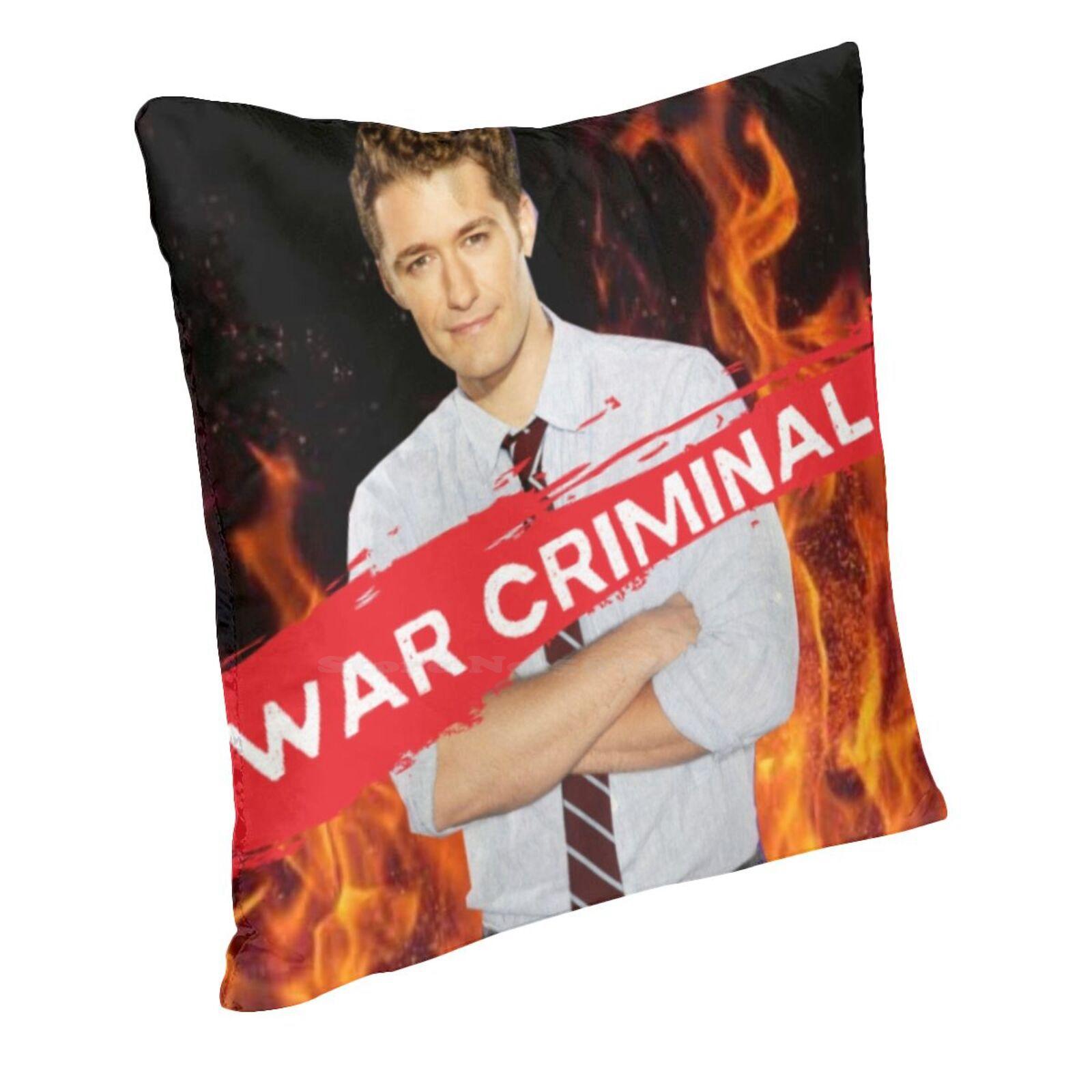 Will Schuester War Criminal Fashion Sofa Throw Pillow Cover Pillowcase Glee Will Schuester War Criminal Kurt Finn Rachel Peach skin 18*18(CM)-1Pcs