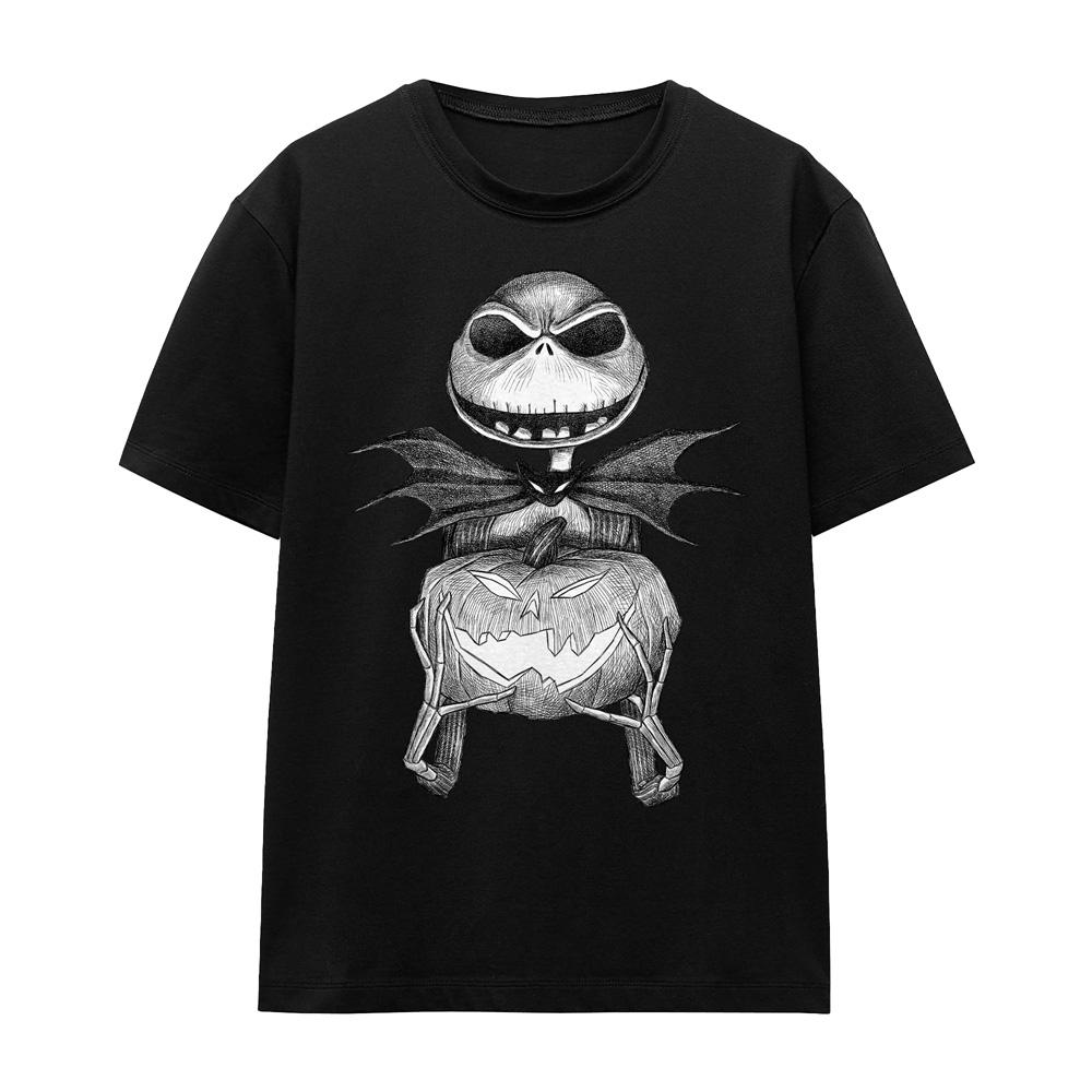 The Nightmare Before Christmas Unisex Adult Jack Pumpkin Sketch T-Shirt