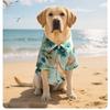 Summer Ice Pet Shirt Big Dog Printed Beach Shirt Breathable Clothing