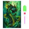 1 Set DIY Rhinestone Painting Kit Exquisite Bright Color Cartoon Pattern Picture Craft Home Decoration