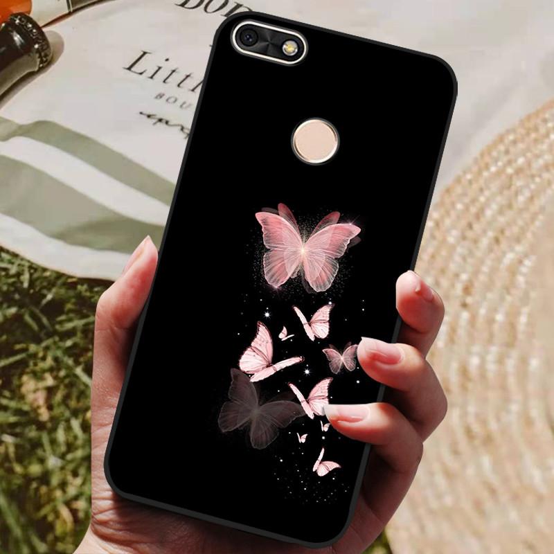 Per Huawei P Smart 5.65 pollici Custodia in TPU Morbido Silicone Lupo Carino Cover Posteriore Custodia per Telefono Per Huawei P Smart 2018 FIG-LX1 Custodia PSmart