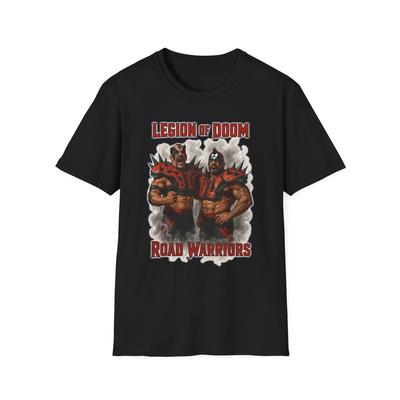Koszulka Unisex Softstyle dla Fana Wrestlingu Vintage, Road Warriors Legion of Doom