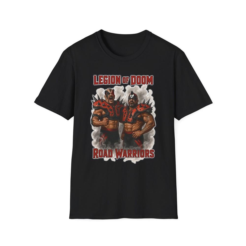 Vintage Wrestling Fan Unisex Softstyle T-Shirt, Road Warriors Legion of Doom