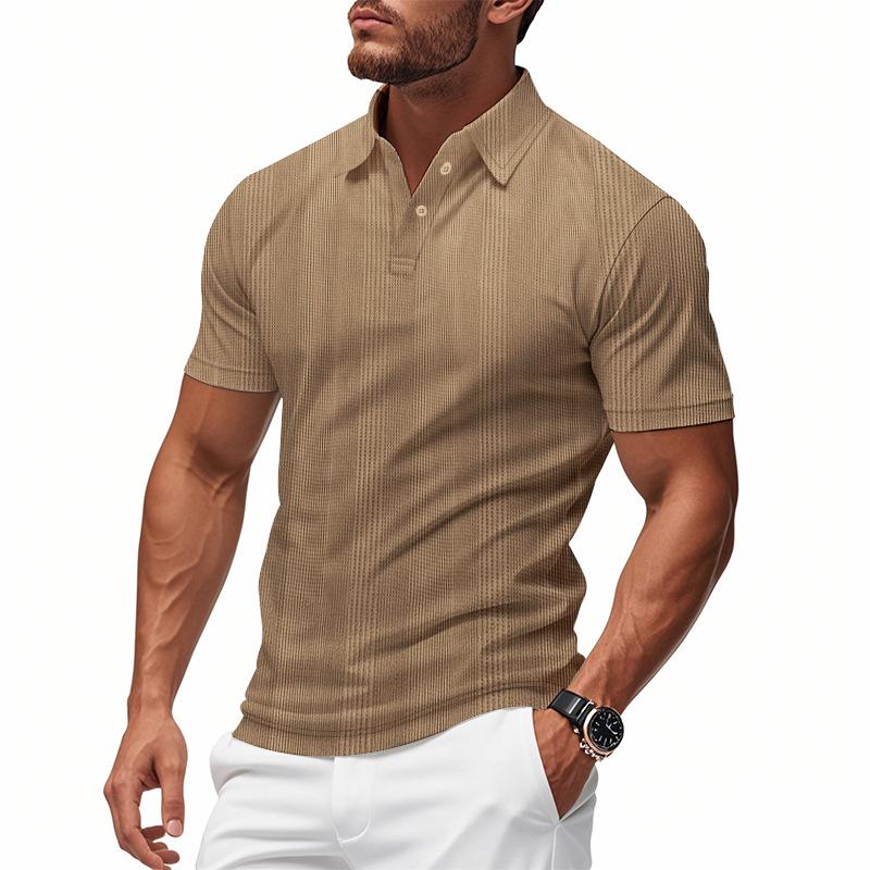 Sommer Herren Kurzarm Poloshirts Golfshirts Mode Business Casual Herren Tops T-Shirts Polo