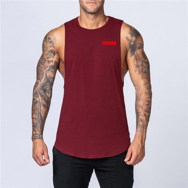 Mesh Fitness Workout Singlets Mens Tank Top Vest Muscle Sleeveless Sportswear Undershirt Gym Stringer Clothing Bodybuilding