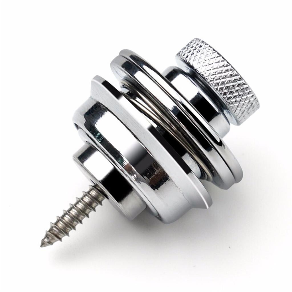 Blocca Cinturino per Chitarra 1\2\4 Pezzi Bottone Metallico Robusto Blocco di Sicurezza per Chitarra Elettrica Acustica Basso Ukulele