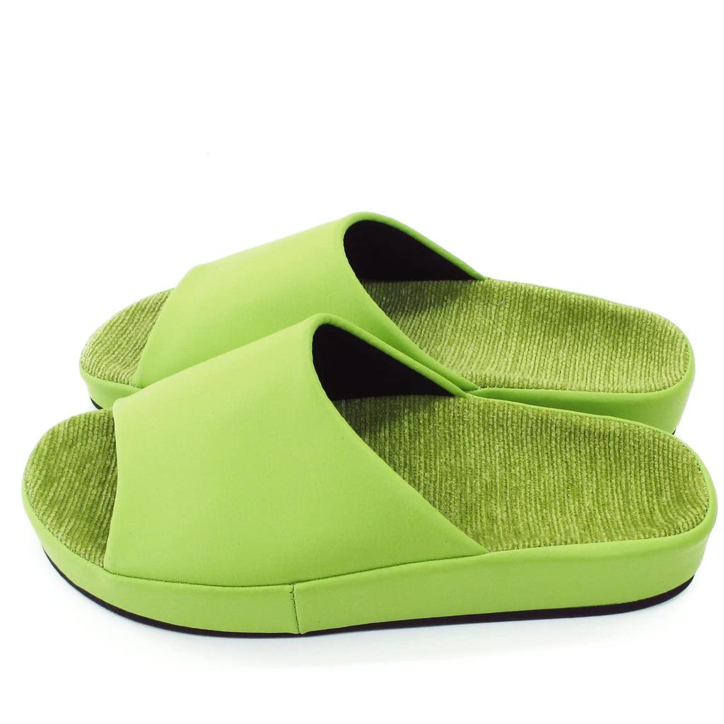 Okamura Fotkomfort Storlek Tillverkad i Mysiga Bekväma Tofflor, 26cm, Grön, HECE6904GN, Japan, Passform,