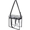 Versatile Transparent PVC Tote: Foldable Crossbody Handbag & Shoulder Bag for Shopping, Beach, and Travel