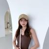 R Letter embroidered soft-top baseball cap for men, Korean style, niche design, suitable for large head sizes, makes the face look smaller, versatile