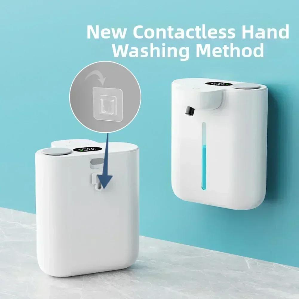 500ml Wall Mounted Foam Soap Dispenser with Adjustable Output and Automatic Operation for Convenient Hands Soap Dispensing