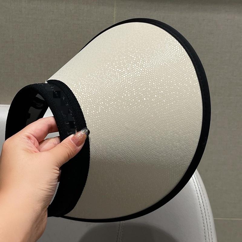 New Summer Women UV Protection Sun Hat Girls Travel Foldable Large Brim Empty Top Bonnet Outdoor Sport Casual Sunscreen Visor