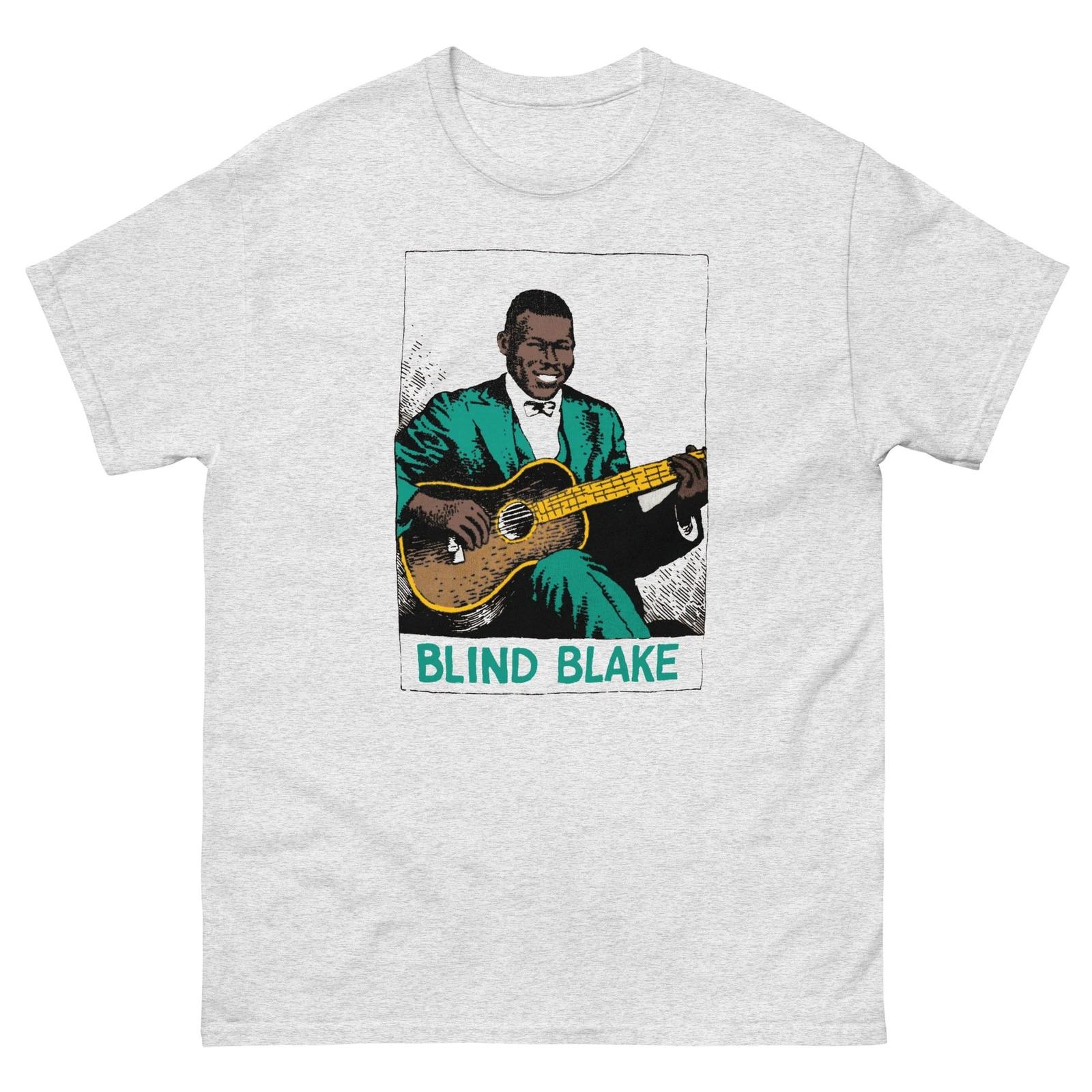 

Blind Blake Vintage Illustration Graphic 100% Cotton T-shirt Mens Tees Top Unisex classic tee 4XL