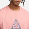 Nike Geometric Pattern Print Short Sleeve T-Shirt Men Tops Pink FQ3740-618