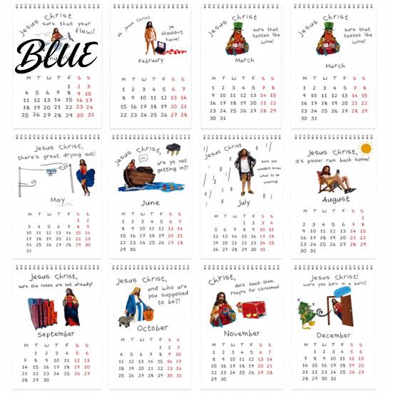 Creative Wall Art Daily Record Grid Monthly Calendar Large 2027 Funny Planner Humor Journal Desk