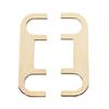 Speaker Post Link Plates 1Pair, Gold Tone Metal Bridge Plates for Home Speaker Binding Post Use and Daily Repair