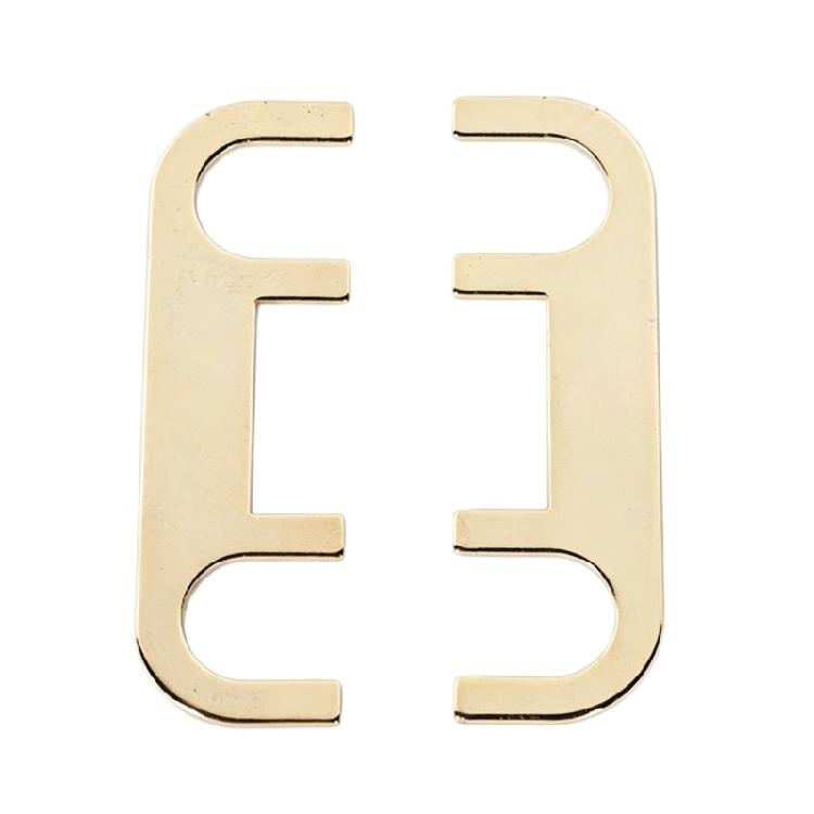 Speaker Post Link Plates 1Pair, Gold Tone Metal Bridge Plates for Home Speaker Binding Post Use and Daily Repair