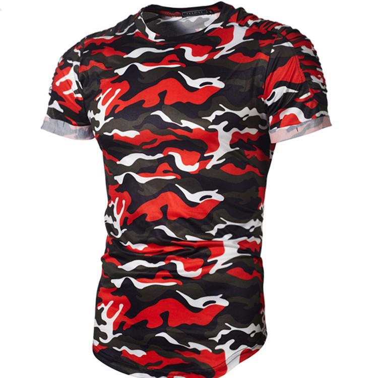 Camiseta de Camuflaje para Hombre para Entrenar - Manga Corta