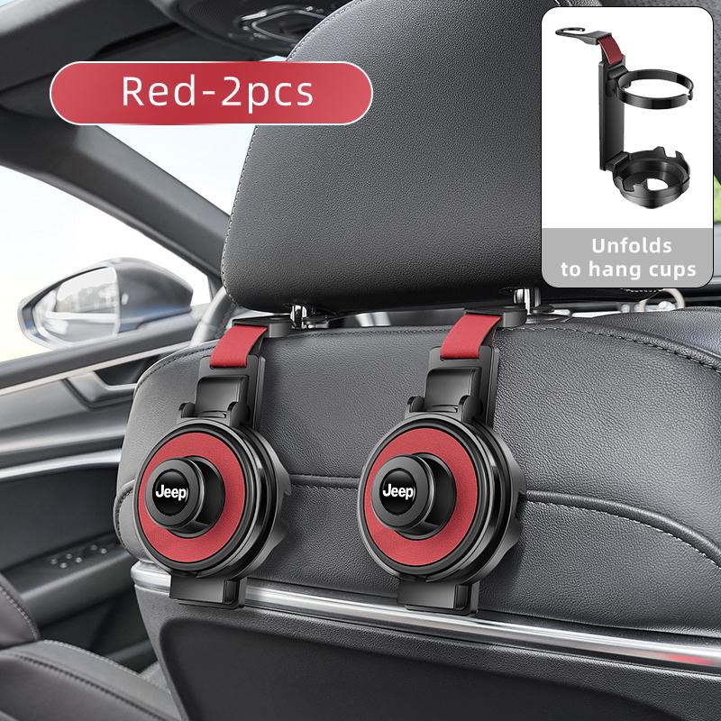Dla Jeepa Haczyk na zagłówek fotela samochodowego Uchwyt na kubek na wodę Dla Jeepa Renegade Compass Grand-Cherokee Wrangler-JK Commander Trailhawk