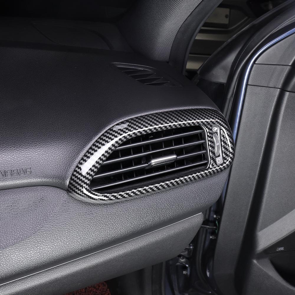 Kohlefaser Front Beidseitig Luftauslass Lüftungsgitter Abdeckung Zierleiste Für Hyundai I30/I30 N 2017-2026 Auto Tuning Zubehör LHD