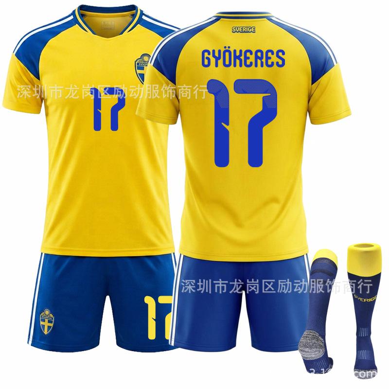 2526 No. 17 Gyokeres Maglia Casa Svezia