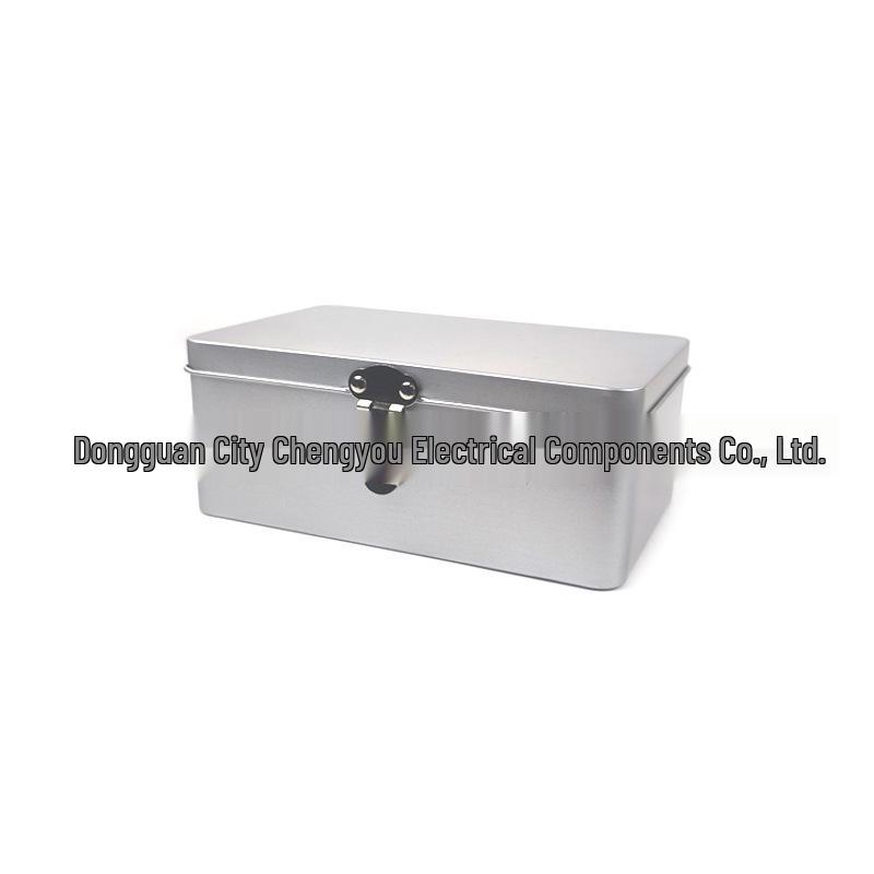 Children's Password Lock Storage Tin Box - Metal Iron Flip-Top Square Container