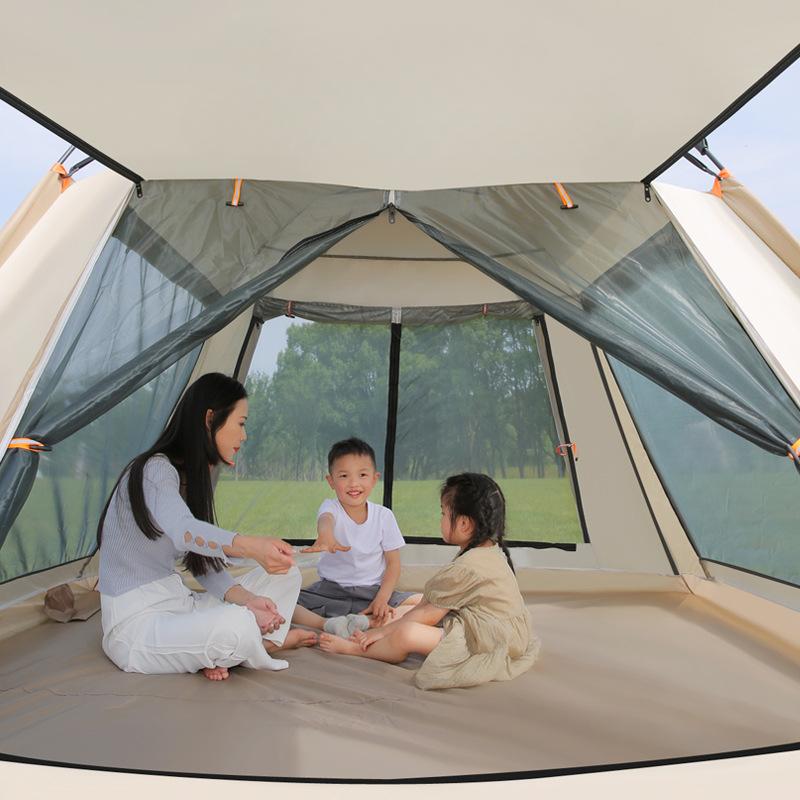 Outdoor Automatic Thickened Quickly Open Windproof Storm Park Tent Outdoor Camping Portable Foldable Tent Sun Protection