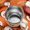 304 Stainless Steel Coffee Mug with Lid Double-Wall Travel Cup Spill-Proof & Leakproof Elegant Coffee Cup
