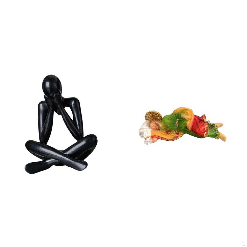 Modern Abstract Joseph Figure Sculpture Decorative Resin Statue Collectible Ornament for Living Room