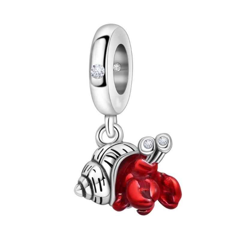 Handcrafted Marine Themed Silver Pendant Sea Animal Charm Jewelry Accessories for Bracelets and Necklaces