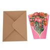 Dahlia Bouquet Pop Up Card Lifelike Exquisite Anti Fading 3D Paper Flower Bouquet Card Home Decoration