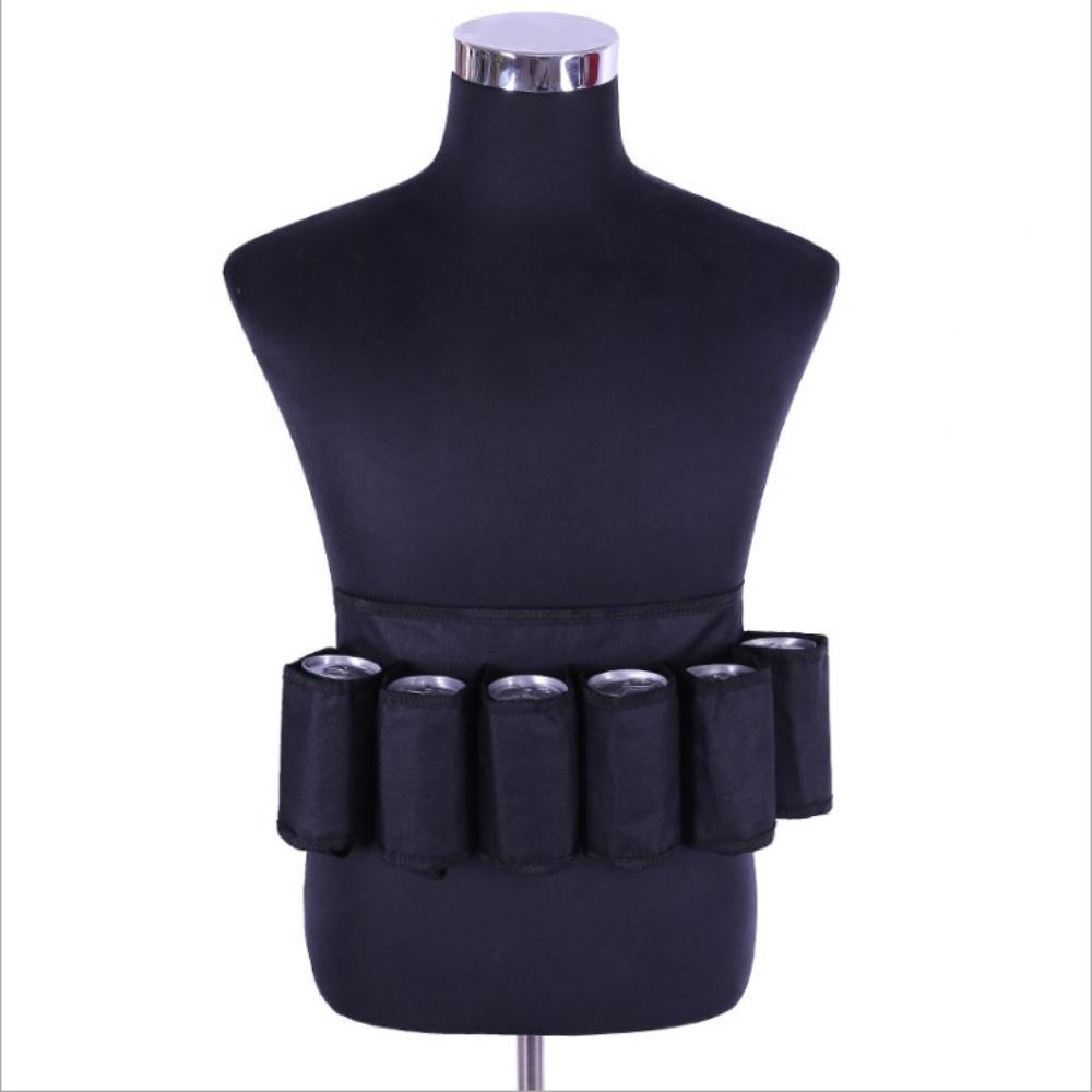 Oxford Cloth Beer Belt 6 Pack Beer Bottle Belt Holder Durable Beer Belt Holder  Camping