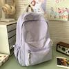 Designed Minimally Backpack With Solid Color Design For School And Activities