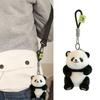 Lovely Panda Keychain Sturdy PP Cotton Cartoon Pendant for Backpack or Handbag Accessory Casual Wear Daily Use