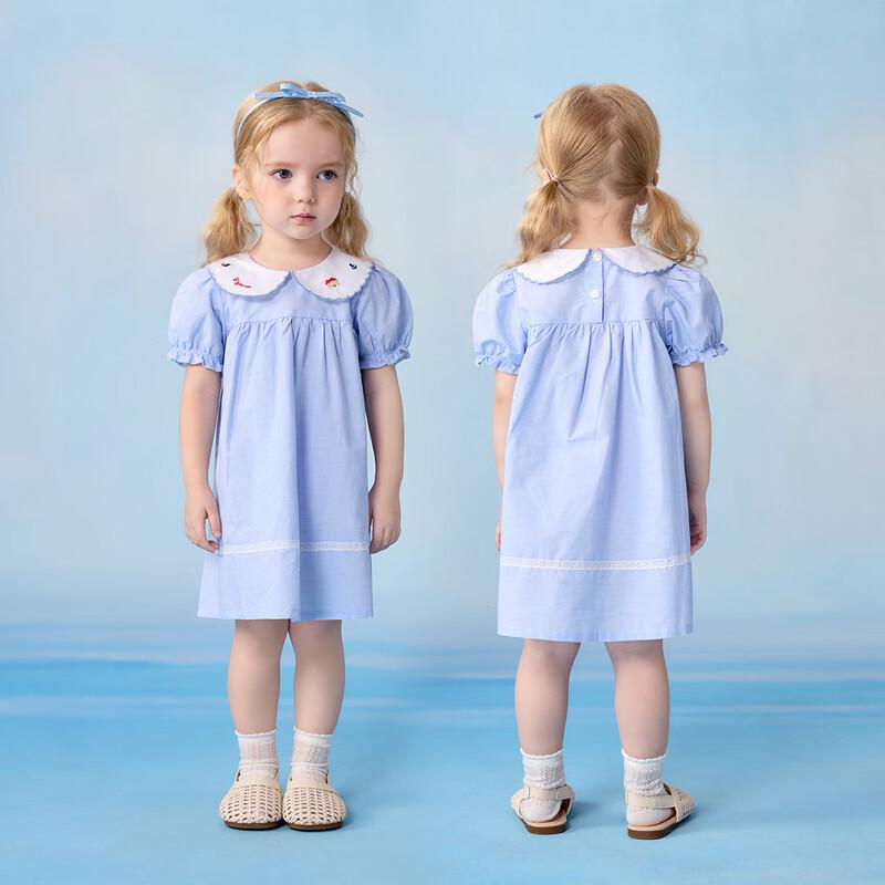 PawinPaw Cartoon Bear Baby Girl's Sailor Dress