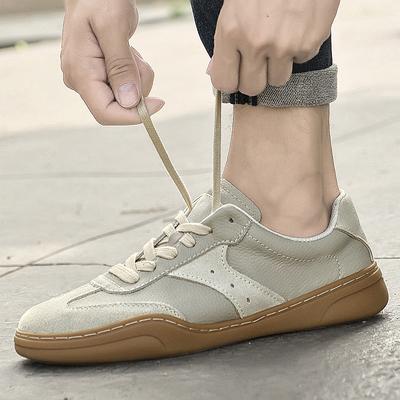 Fashion High Quality Male Outdoor Flats Men's Genuine Leather Sneakers Casual Fashion Walking Shoes Comfortable Skate Shoes for Men