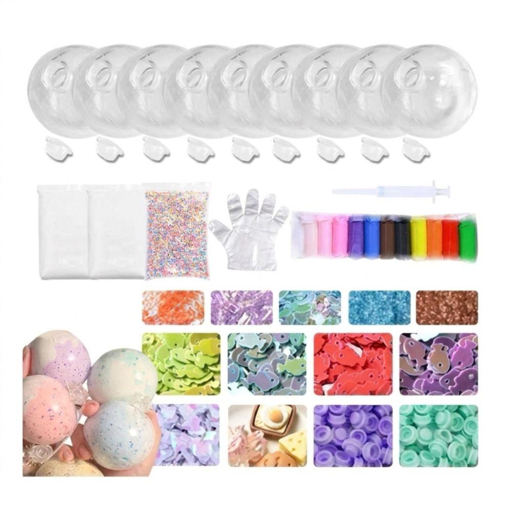 1 Set Tear Resistant Empty Ball Skin TPR Ball Shell Squishy Stress Relief Kit  Stress Relief Style8