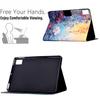 For Lenovo Tab M9 TB-310FU Case Colorful Pattern Painting Card Slots Stand Leather Tablet Cover with Auto Sleep/Wake