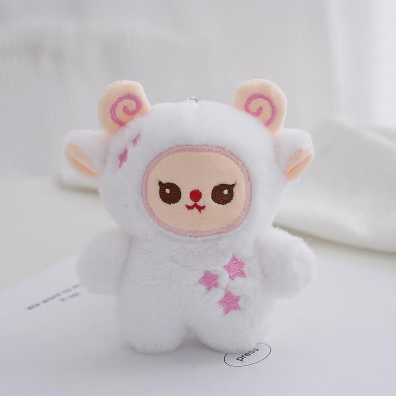 

Adorable Plush Toy Star Sheep And Bunny Keychain Perfect Birthday Gift For Kids Pink Sheep